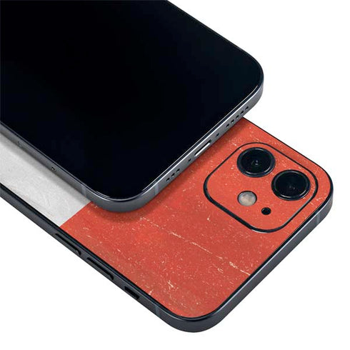 Distressed Austria Flag iPhone 12 Mini Skin